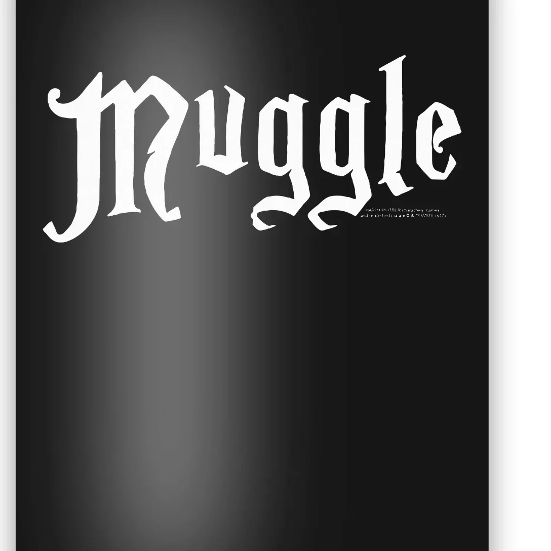 H.A.R.R.Y P.O.T.T.E.R White Muggle Logo Poster