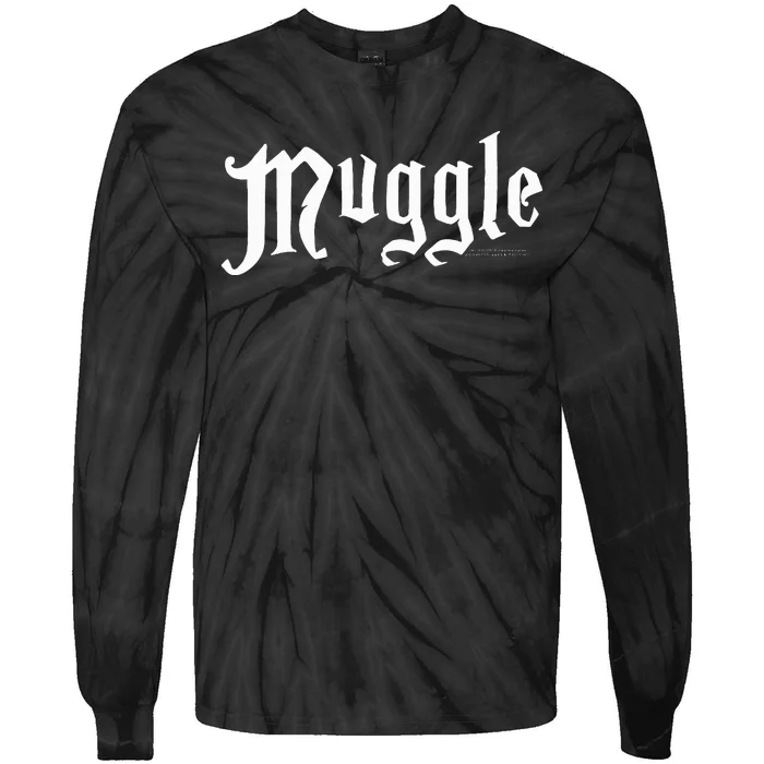 H.A.R.R.Y P.O.T.T.E.R White Muggle Logo Tie-Dye Long Sleeve Shirt