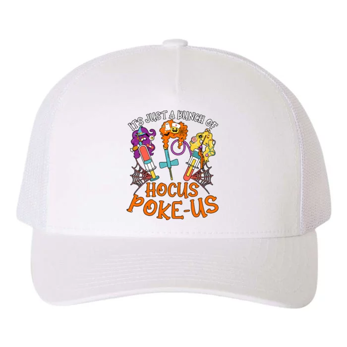 Hocus Pokeus Witch Nurse Halloween Medical Lab Tech Spooky Yupoong Adult 5-Panel Trucker Hat