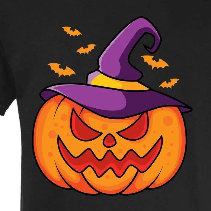 Halloween Pumpkin Witch Garment-Dyed Heavyweight T-Shirt