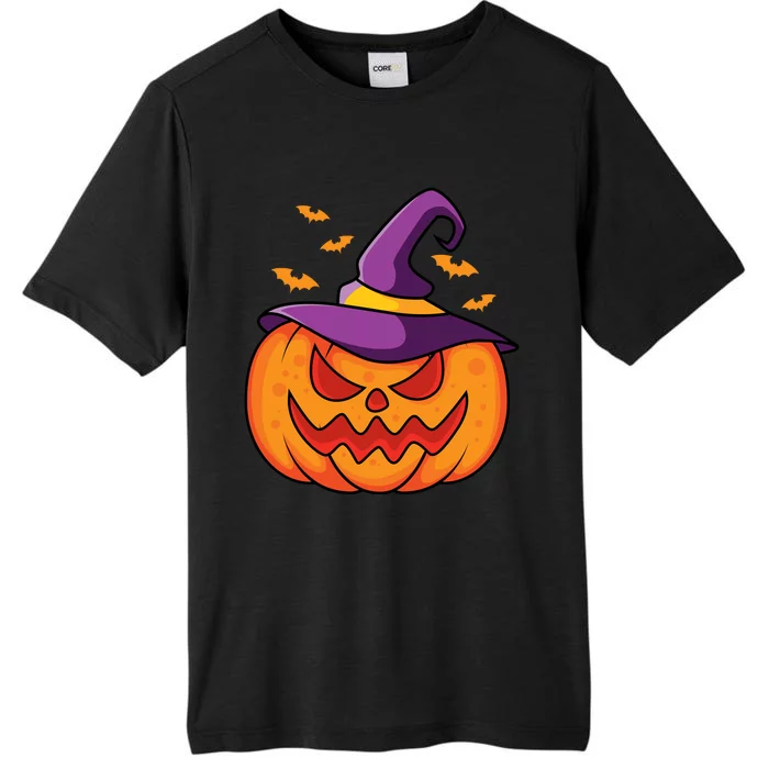 Halloween Pumpkin Witch ChromaSoft Performance T-Shirt