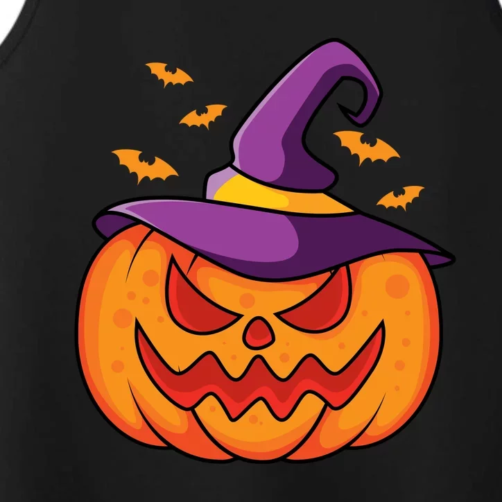 Halloween Pumpkin Witch Performance Tank