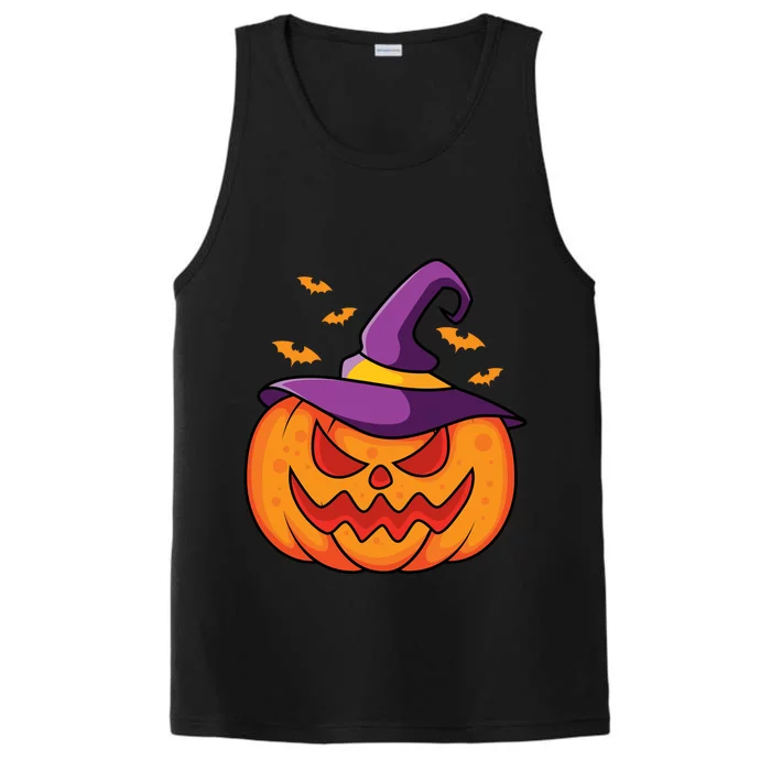 Halloween Pumpkin Witch Performance Tank