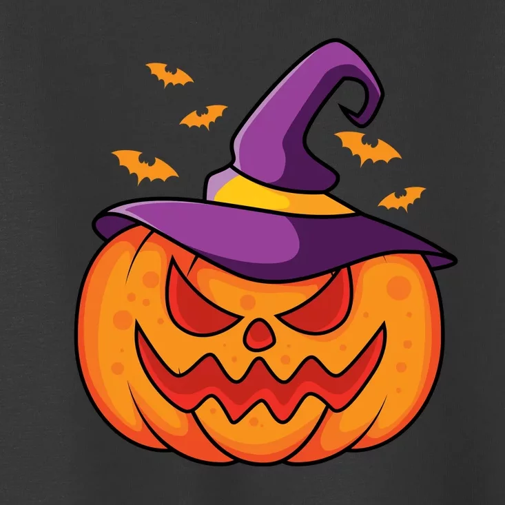 Halloween Pumpkin Witch Toddler T-Shirt