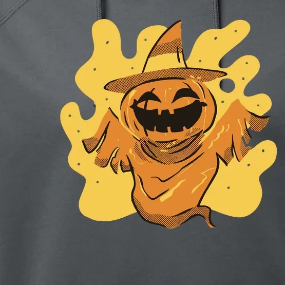 Halloween Pumpkin Witch Performance Fleece Hoodie