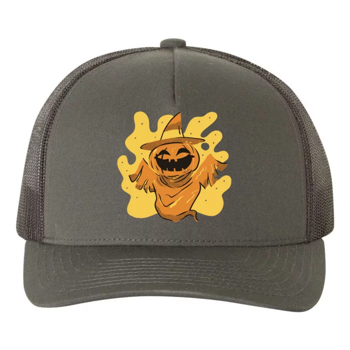 Halloween Pumpkin Witch Yupoong Adult 5-Panel Trucker Hat