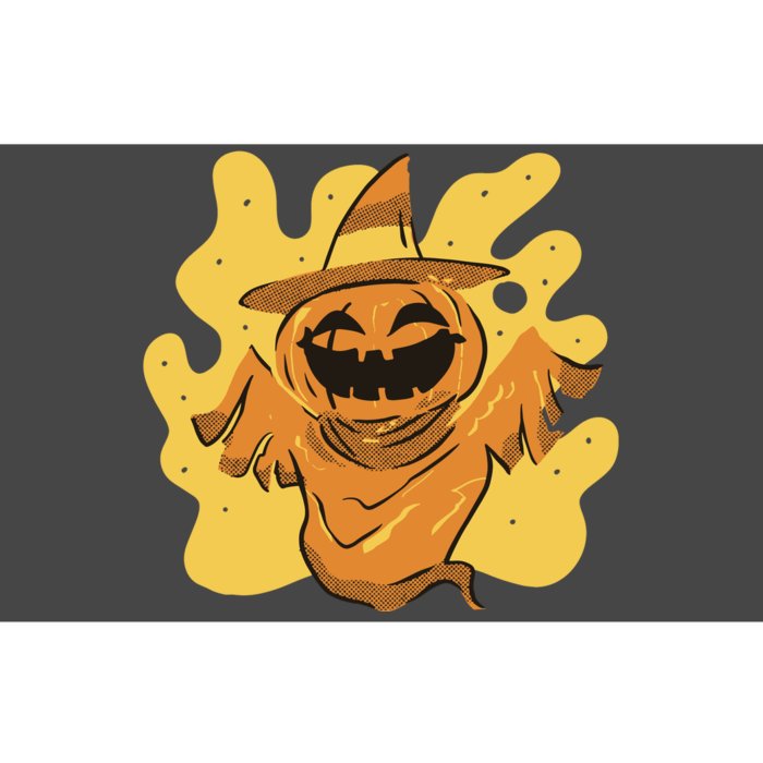 Halloween Pumpkin Witch Bumper Sticker