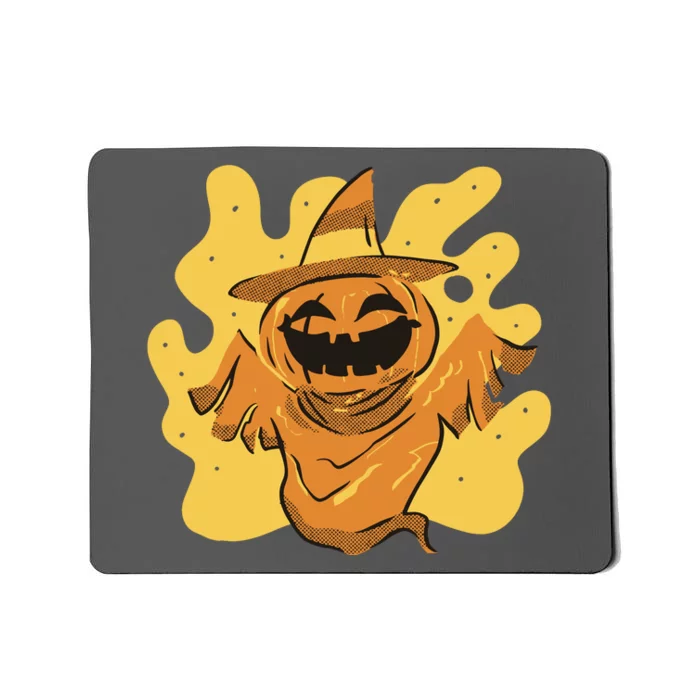 Halloween Pumpkin Witch Mousepad