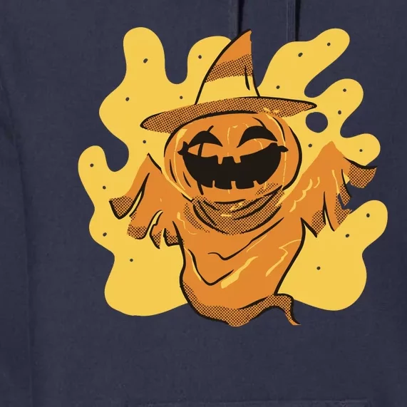 Halloween Pumpkin Witch Premium Hoodie