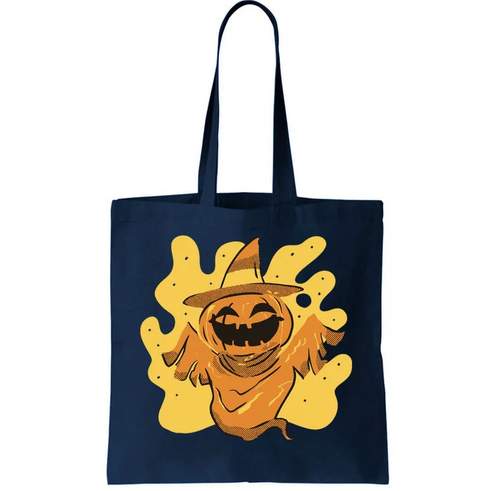 Halloween Pumpkin Witch Tote Bag