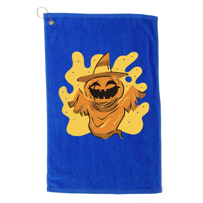 Halloween Pumpkin Witch Platinum Collection Golf Towel