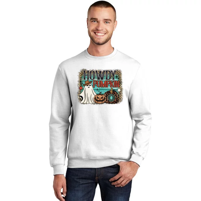 Howdy Pumpkin Western Halloween Spooky Season Sweatshirt