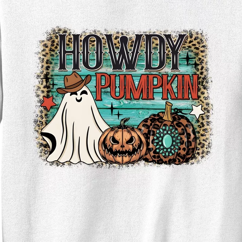 Howdy Pumpkin Western Halloween Spooky Season Sweatshirt