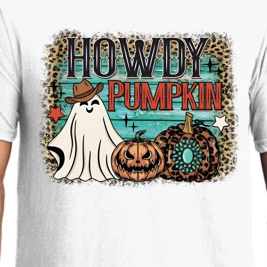 Howdy Pumpkin Western Halloween Spooky Season Pajama Set