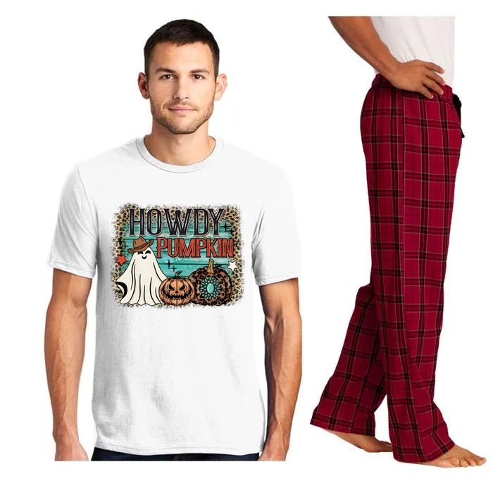 Howdy Pumpkin Western Halloween Spooky Season Pajama Set