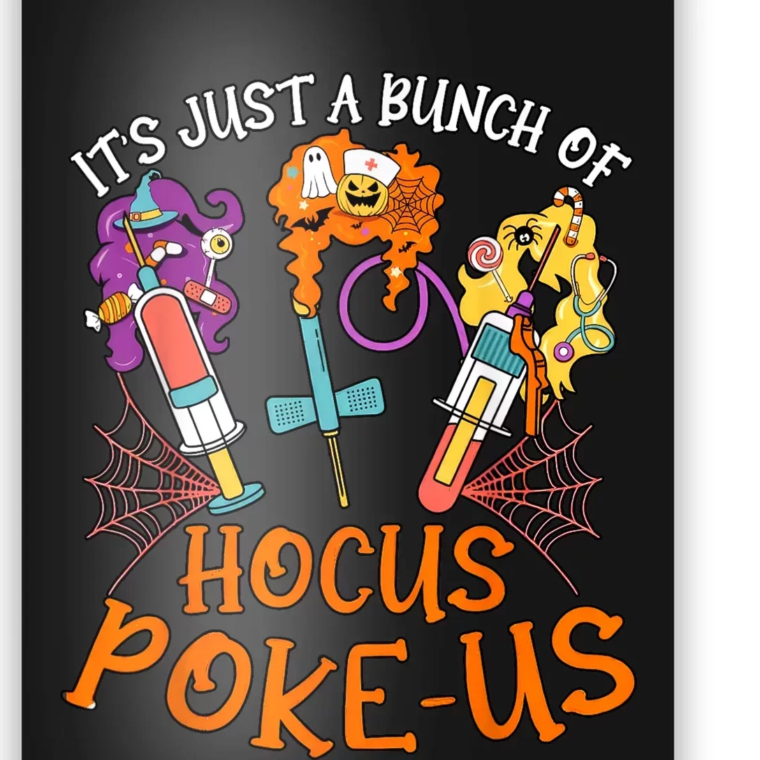 Hocus Pokeus Witch Nurse Halloween Medical Lab Tech Spooky Poster