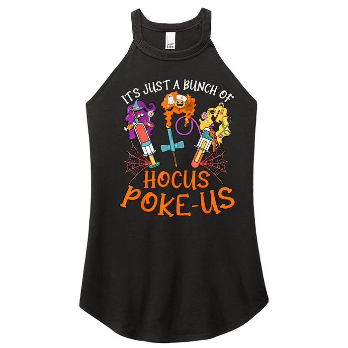 Hocus Pokeus Witch Nurse Halloween Medical Lab Tech Spooky Women’s Perfect Tri Rocker Tank