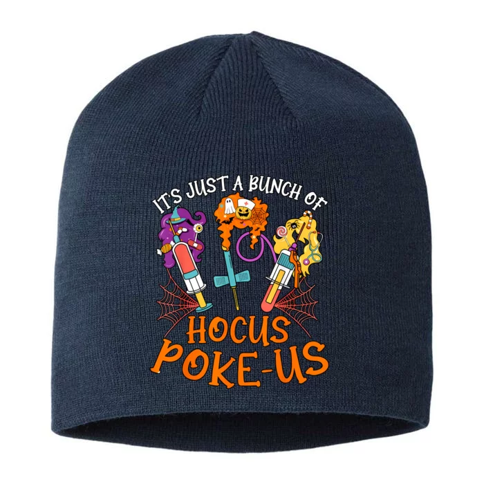 Hocus Pokeus Witch Nurse Halloween Medical Lab Tech Spooky 8 1/2in Sustainable Knit Beanie