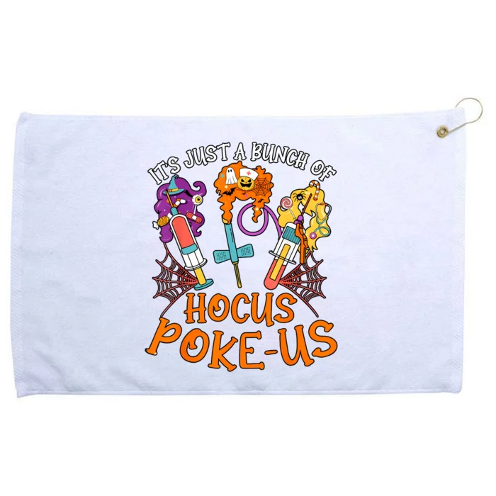 Hocus Pokeus Witch Nurse Halloween Medical Lab Tech Spooky Grommeted Golf Towel