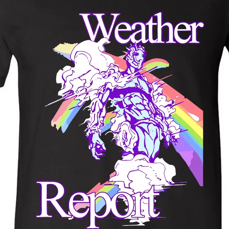 Hoshi Pieces Weather Report Jojos V-Neck T-Shirt