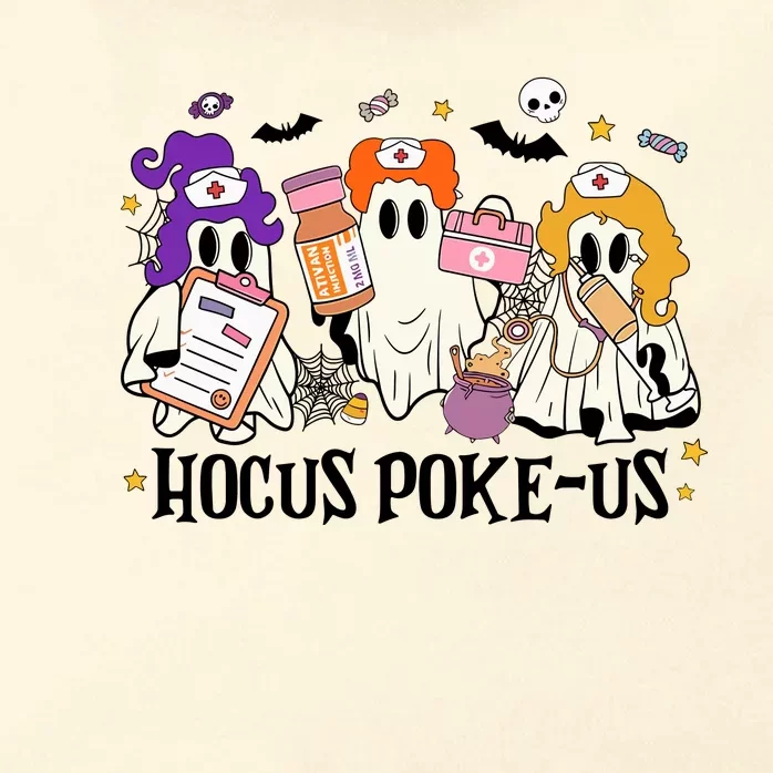 Hocus Pokeus Witch Nurse Halloween Zip Tote Bag