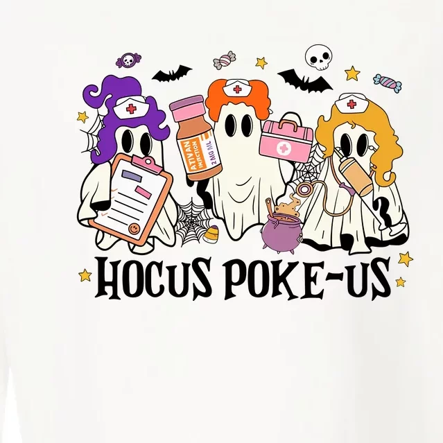 Hocus Pokeus Witch Nurse Halloween Cropped Pullover Crew