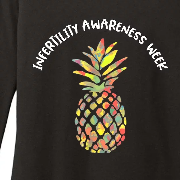 Hope Pineapple We Wear Orange Infertility Awareness Week Womens CVC Long Sleeve Shirt