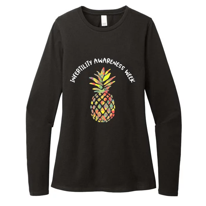 Hope Pineapple We Wear Orange Infertility Awareness Week Womens CVC Long Sleeve Shirt