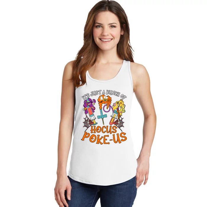 Hocus Pokeus Witch Nurse Halloween Medical Lab Tech Spooky Ladies Essential Tank