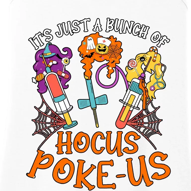 Hocus Pokeus Witch Nurse Halloween Medical Lab Tech Spooky Ladies Essential Tank