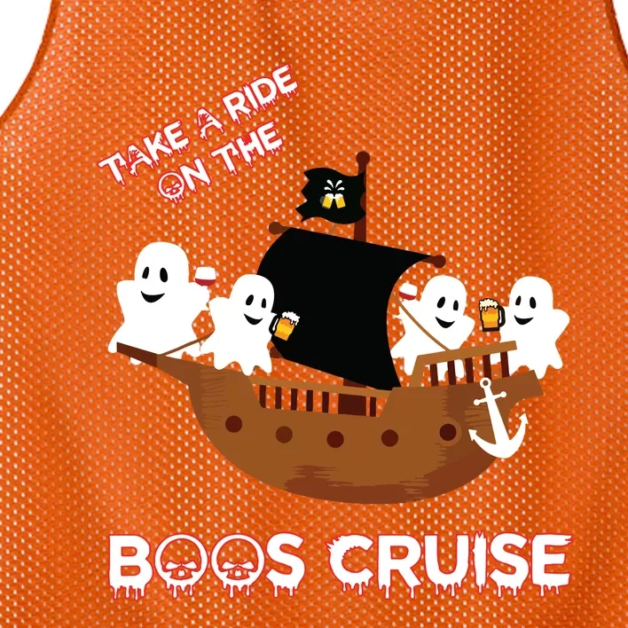 Halloween Party Wine Beer Drinking Boos Cruise Mesh Reversible Basketball Jersey Tank