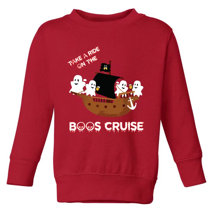 Halloween Party Wine Beer Drinking Boos Cruise Toddler Sweatshirt