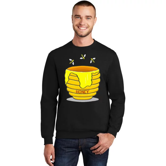 Honey Pot With Honey Bees Sweet Gift Sweatshirt