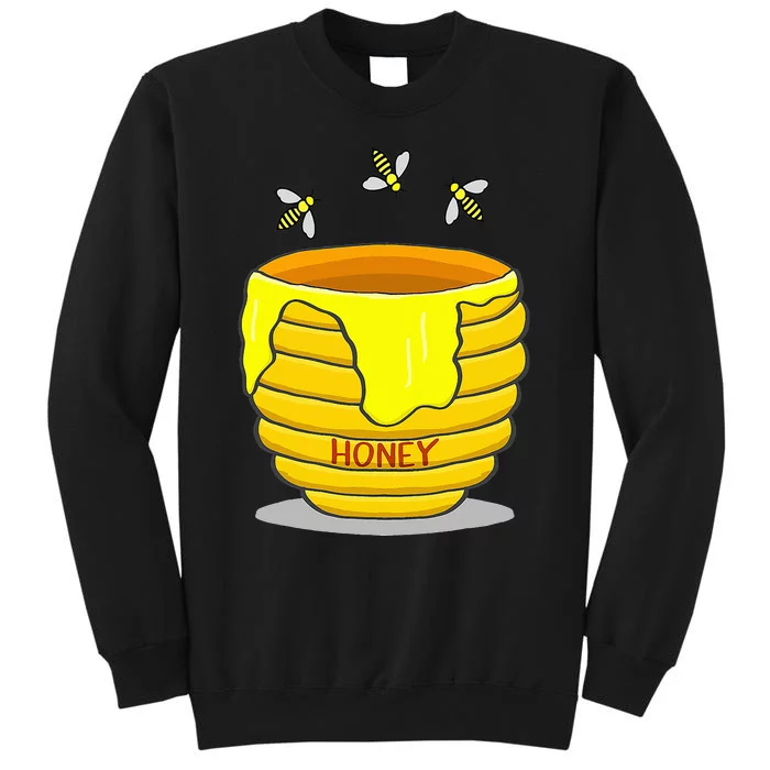 Honey Pot With Honey Bees Sweet Gift Sweatshirt