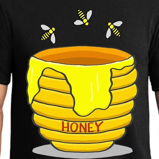 Honey Pot With Honey Bees Sweet Gift Pajama Set