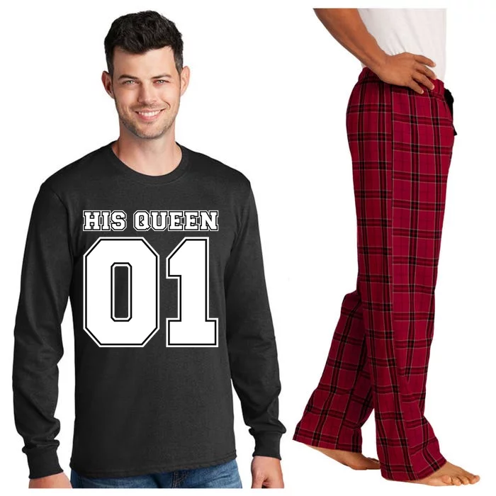 His Queen 01 Sport Couple Long Sleeve Pajama Set