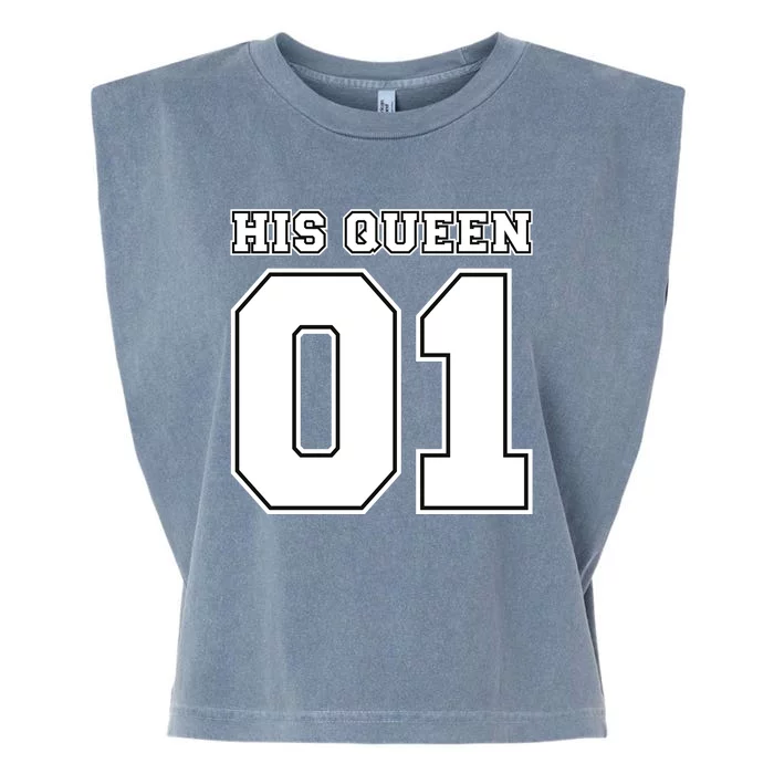 His Queen 01 Sport Couple Garment-Dyed Women's Muscle Tee