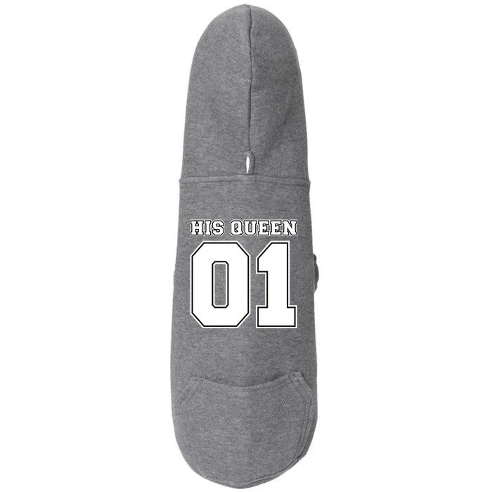 His Queen 01 Sport Couple Doggie 3-End Fleece Hoodie