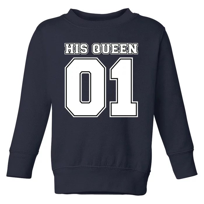 His Queen 01 Sport Couple Toddler Sweatshirt