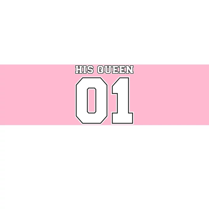 His Queen 01 Sport Couple Bumper Sticker