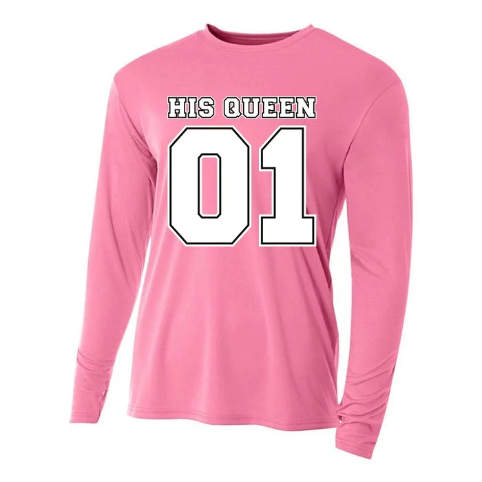 His Queen 01 Sport Couple Cooling Performance Long Sleeve Crew