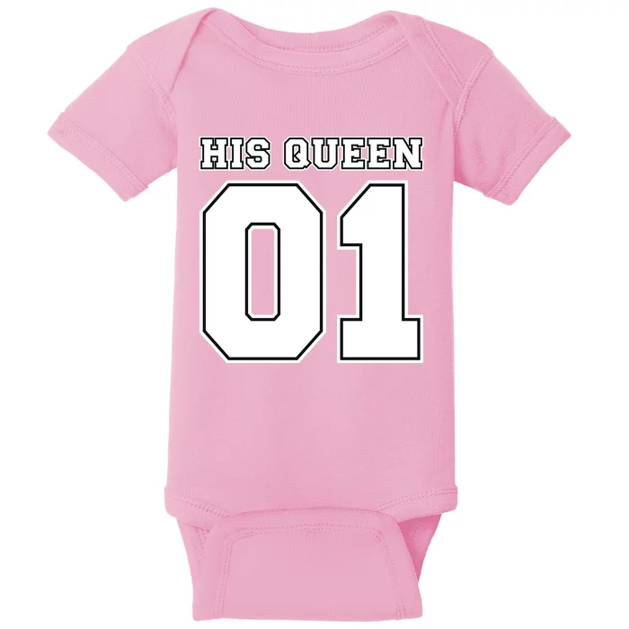 His Queen 01 Sport Couple Baby Bodysuit