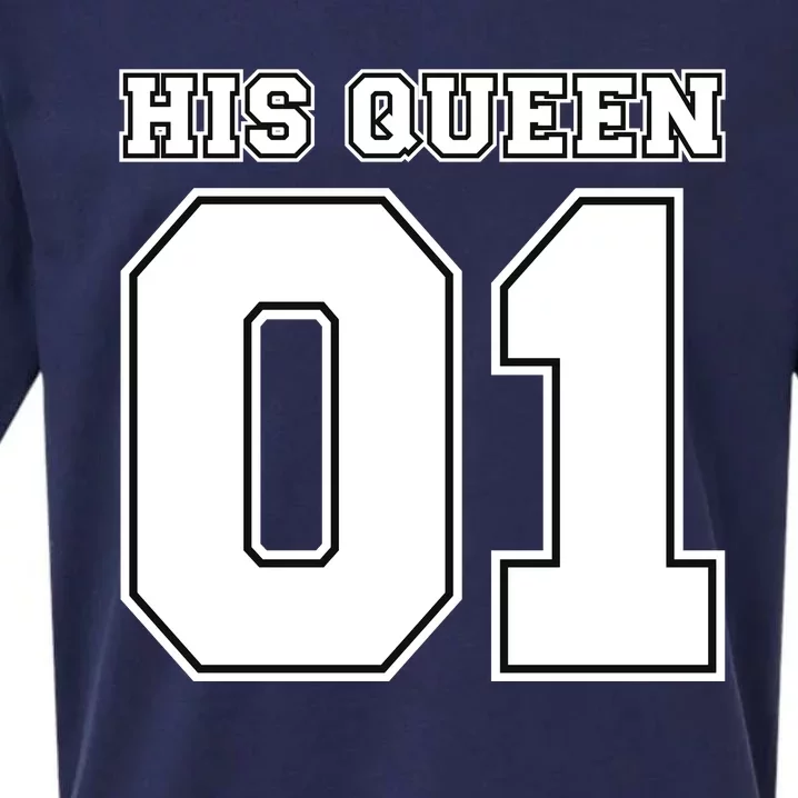 His Queen 01 Sport Couple Sueded Cloud Jersey T-Shirt