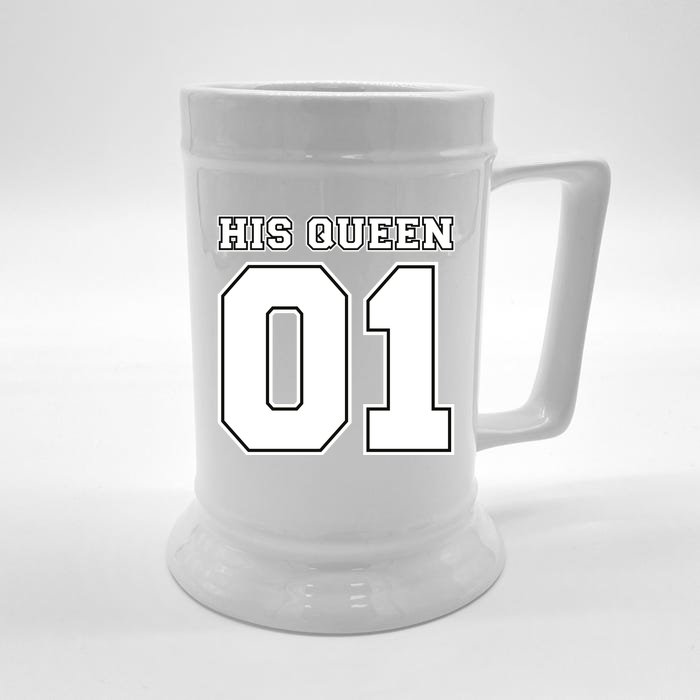 His Queen 01 Sport Couple Front & Back Beer Stein