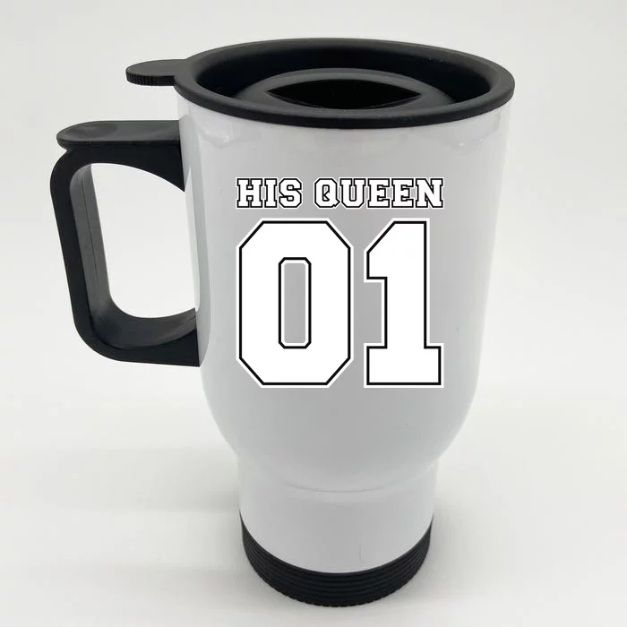 His Queen 01 Sport Couple Front & Back Stainless Steel Travel Mug