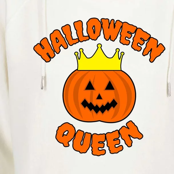 Halloween Queen Cute Gift Womens Funnel Neck Pullover Hood