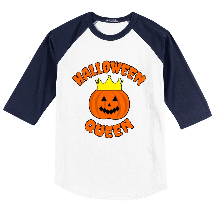 Halloween Queen Cute Gift Baseball Sleeve Shirt