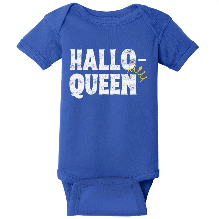 Hallo Queen Funny Halloween Party Queen Costume Party Gift Baby Bodysuit