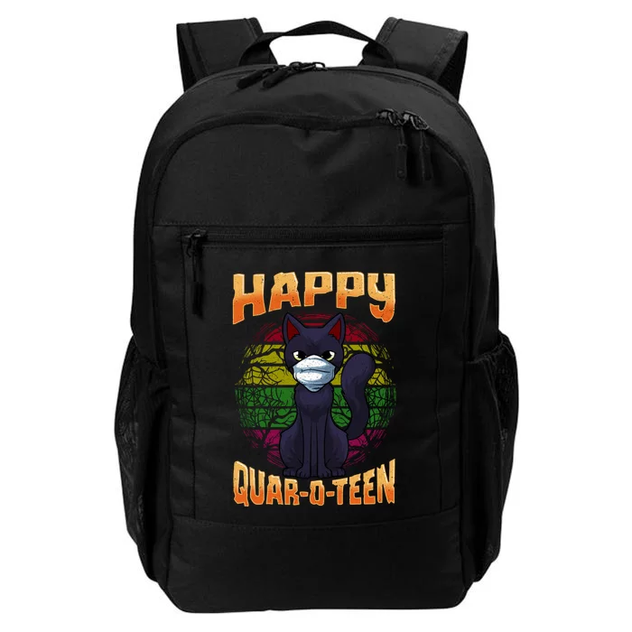 Halloween Quarantine Funny Halloween Bat Cat Daily Commute Backpack