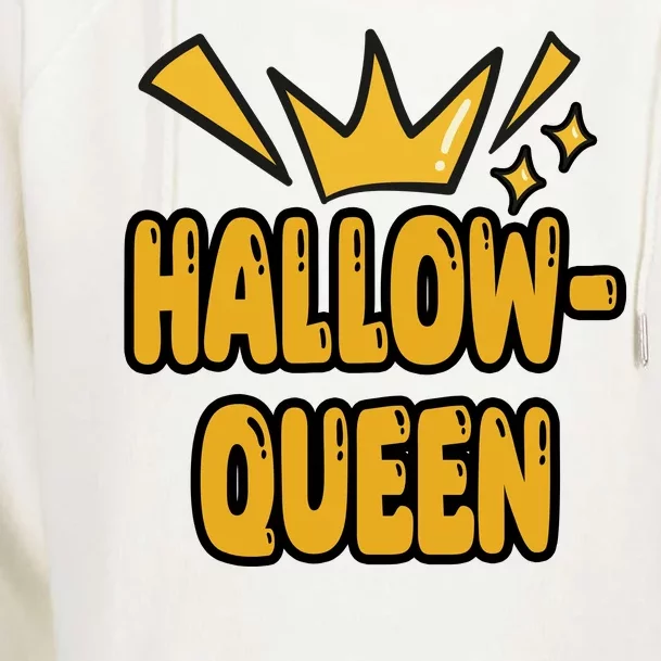 Hallow Queen Halloween Lover Womens Funnel Neck Pullover Hood